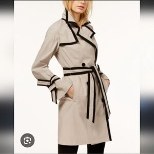 INC Be Bold double breasted trench coat